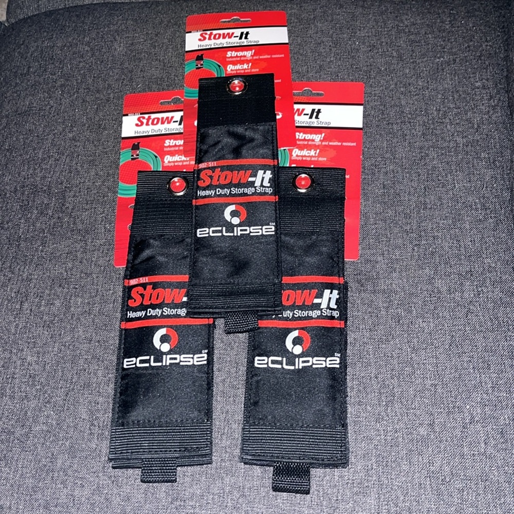 Pack of 3 Eclipse Stow-It Heavy Duty Storage Straps